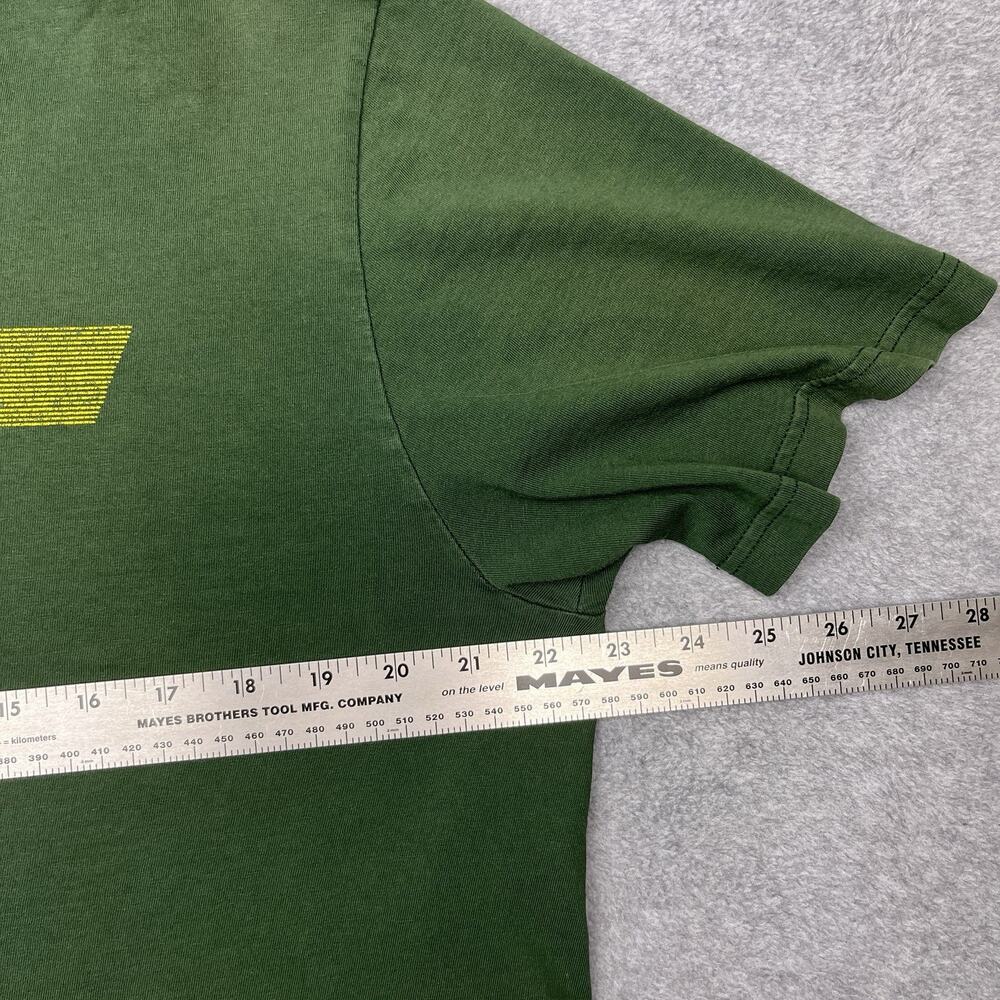 Nike y2k graphic t-shirt green yellow center logo size large - Picture 9 of 9